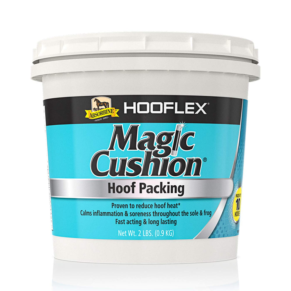 Absorbine Hooflex Magic Cushion 2lb tub delivers fast relief for sore, overworked hooves.