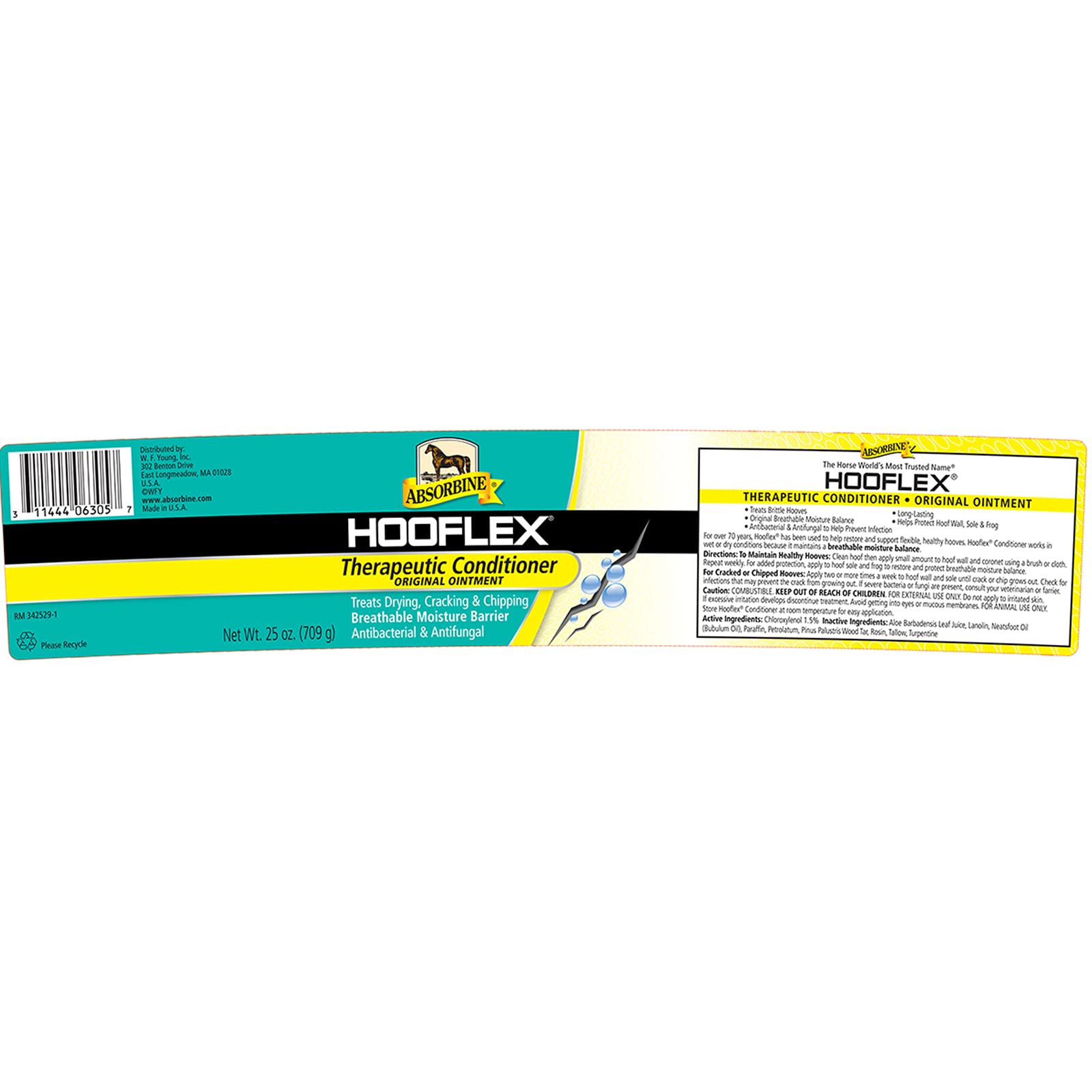 Absorbine Hooflex ointment application routine shows how to condition hooves effectively.