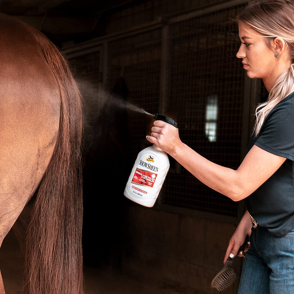 USA-made Absorbine ShowSheen with manufacturer guarantee.