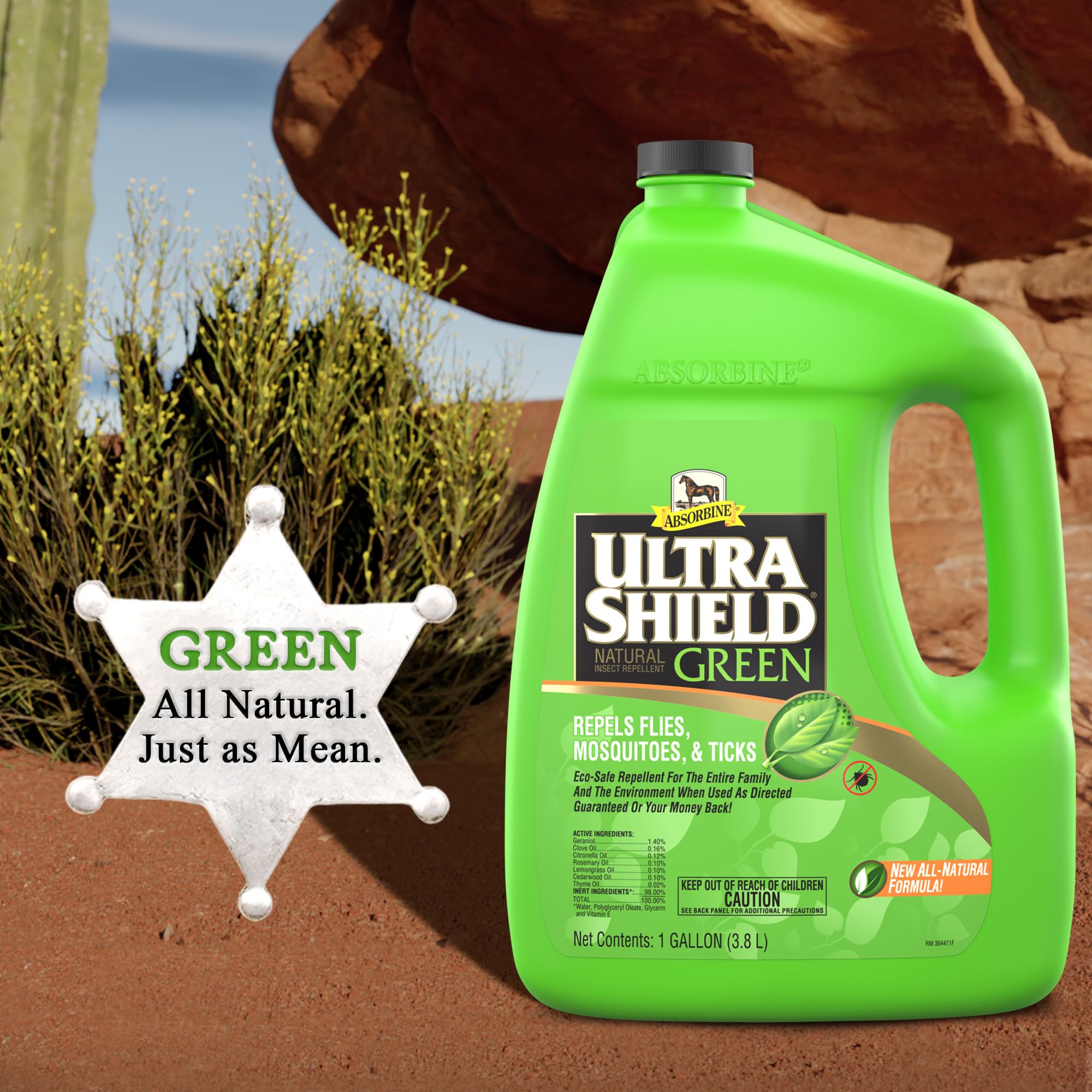 Absorbine UltraShield Green dog application shows safe daily use for dogs.