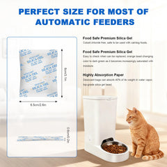 Absorbking desiccant bag demonstrates feeder compatibility and dry storage.