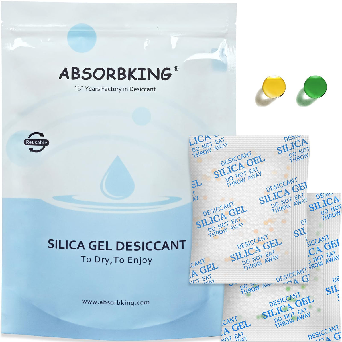 Absorbking desiccant bag fits most feeders and keeps compartments dry.