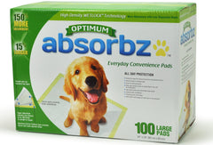 Absorbz Optimum Training Pad for dogs with all-day protection and easy disposal