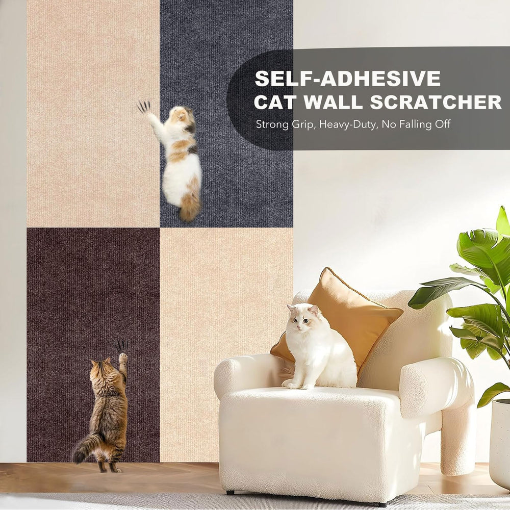 Abuzabu creates a dedicated scratch space for cats in living rooms.