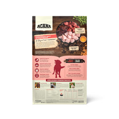 ACANA kibble and beef jerky close-up highlighting protein-rich pieces for healthy energy