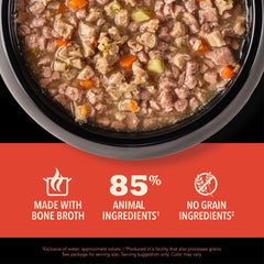 ACANA Chunks in Broth omega fatty acids support healthy skin and coat