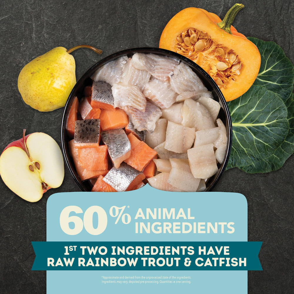 ACANA cod coating adds savory flavor dogs crave.