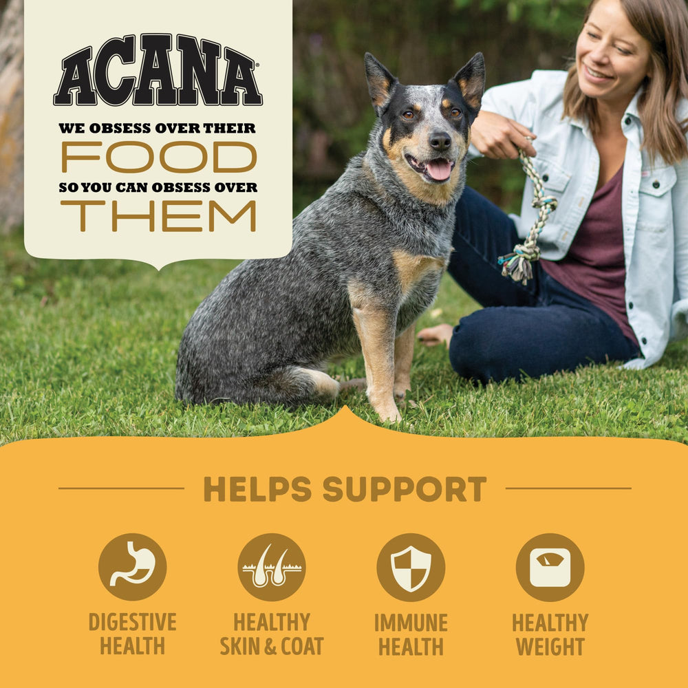 ACANA Free-Run Poultry Recipe with chicken, turkey, eggs, for balanced nutrition