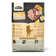 ACANA Free-Run Poultry kibble close-up emphasizing grain-free texture