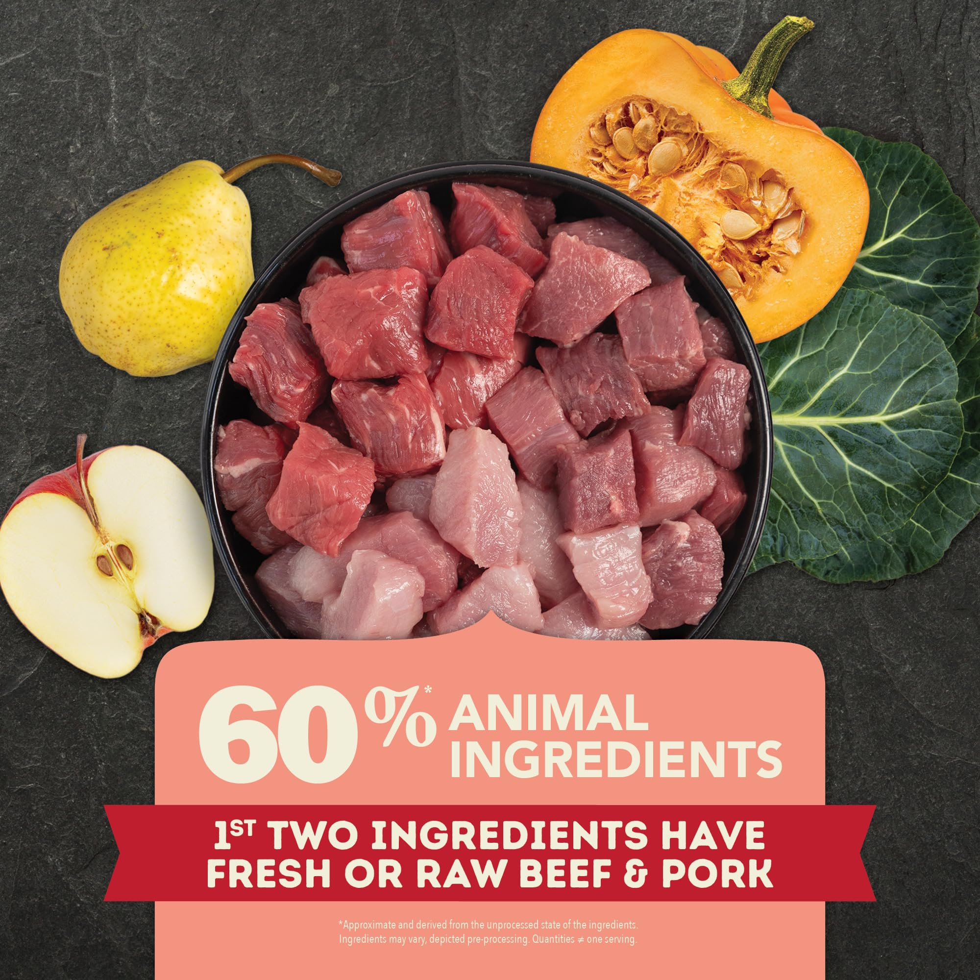 ACANA freeze-dried coating on meat flavor enhances aroma