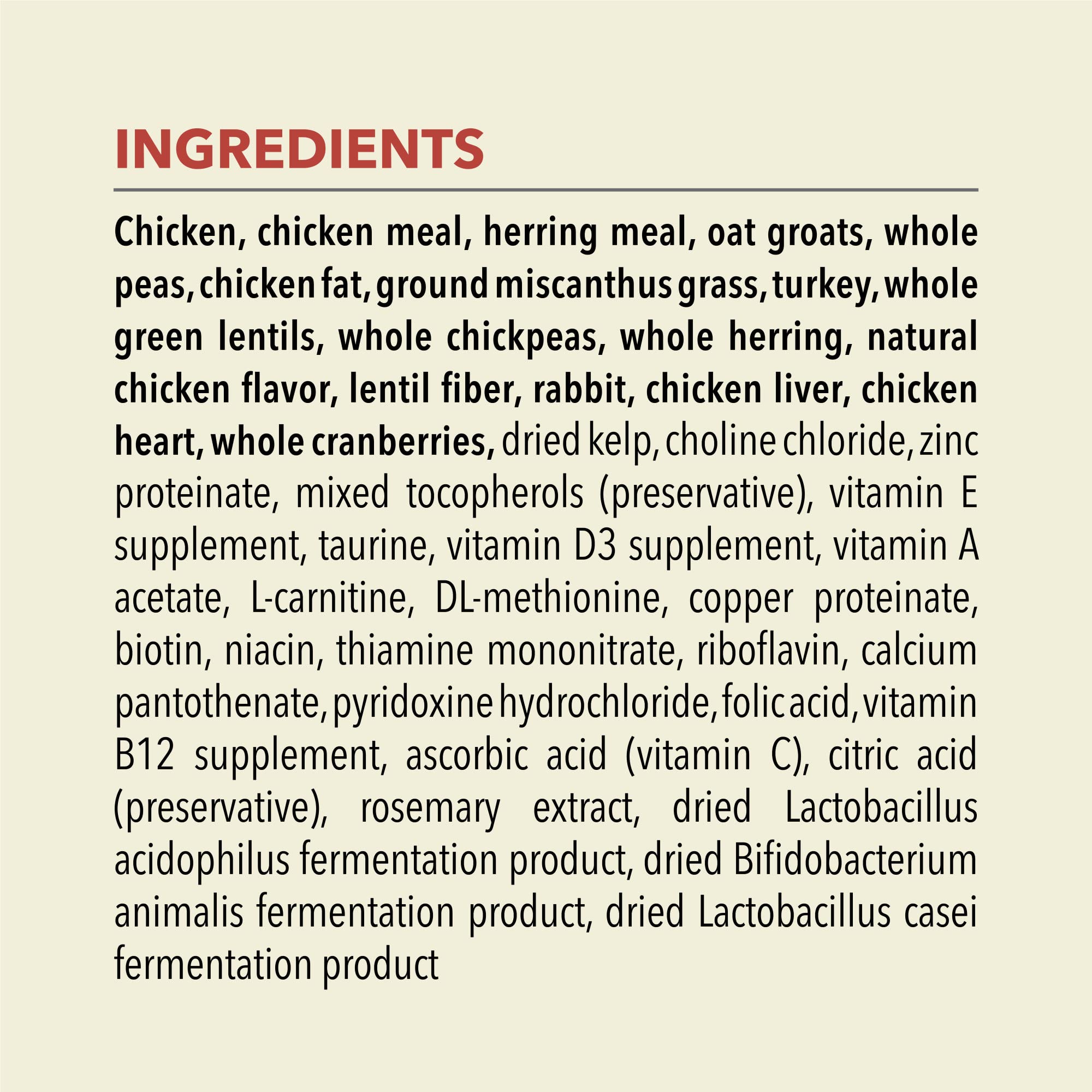 ACANA Indoor Entree fruits, vegetables and botanicals blend