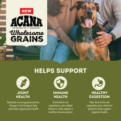 ACANA Large Breed dog food bowl during meal suggests convenient feeding