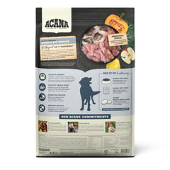 ACANA Light & Fit kibble close-up showing real meat ingredients for lean conditioning.