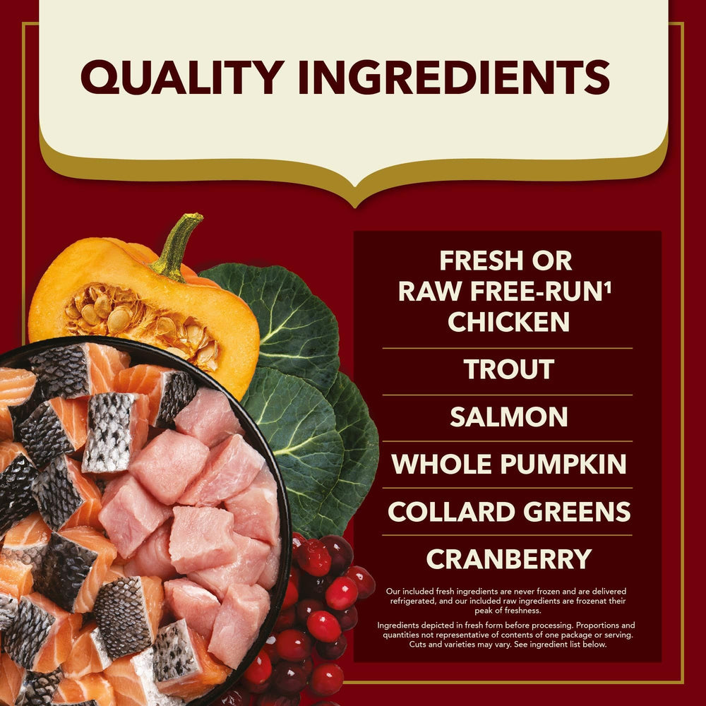 ACANA Market Medley includes fruits and vegetables for wholesome nutrition.