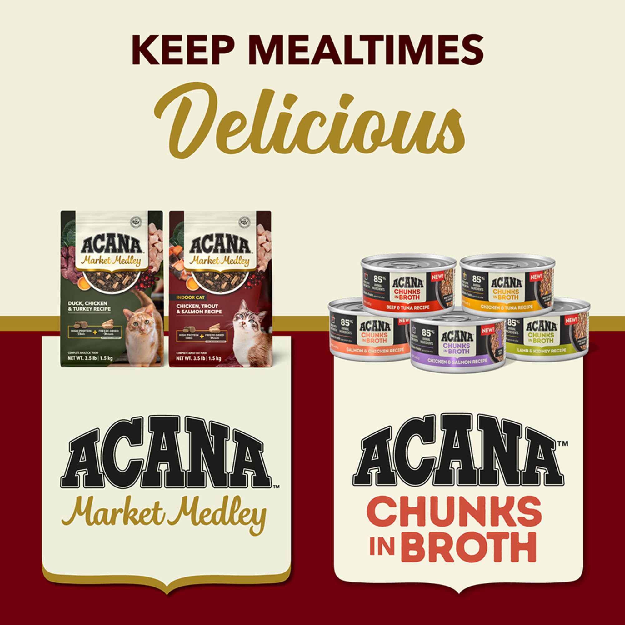 ACANA Market Medley is ideal for rotational diets with diverse flavors.