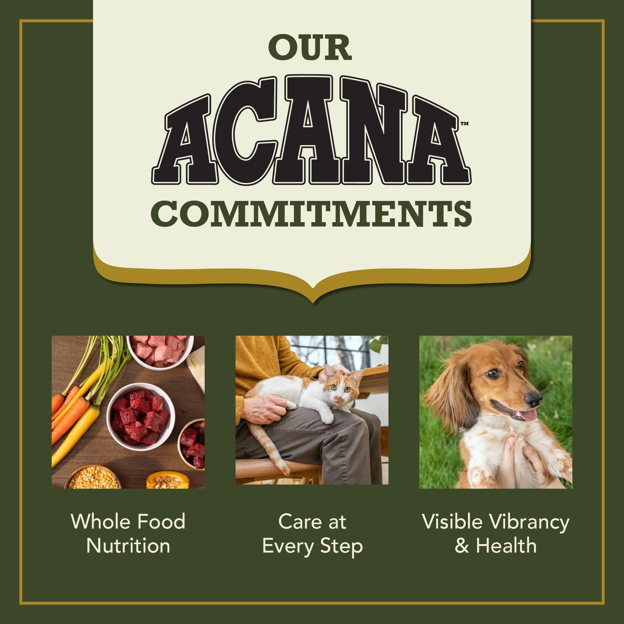 ACANA Market Medley probiotic blend label detail emphasizes digestive support concepts.