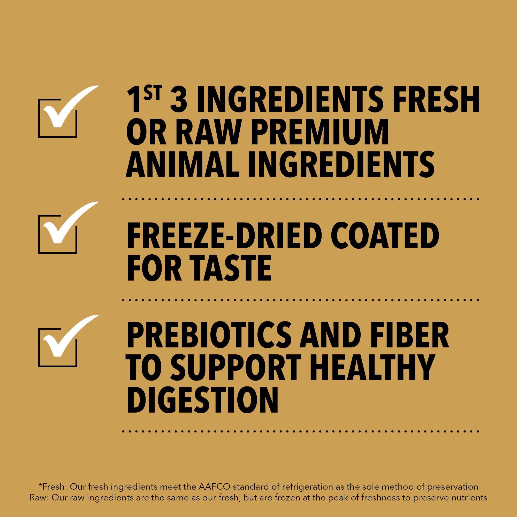 ACANA Meadowland ingredients: chicken, turkey, and fish for protein-rich meals
