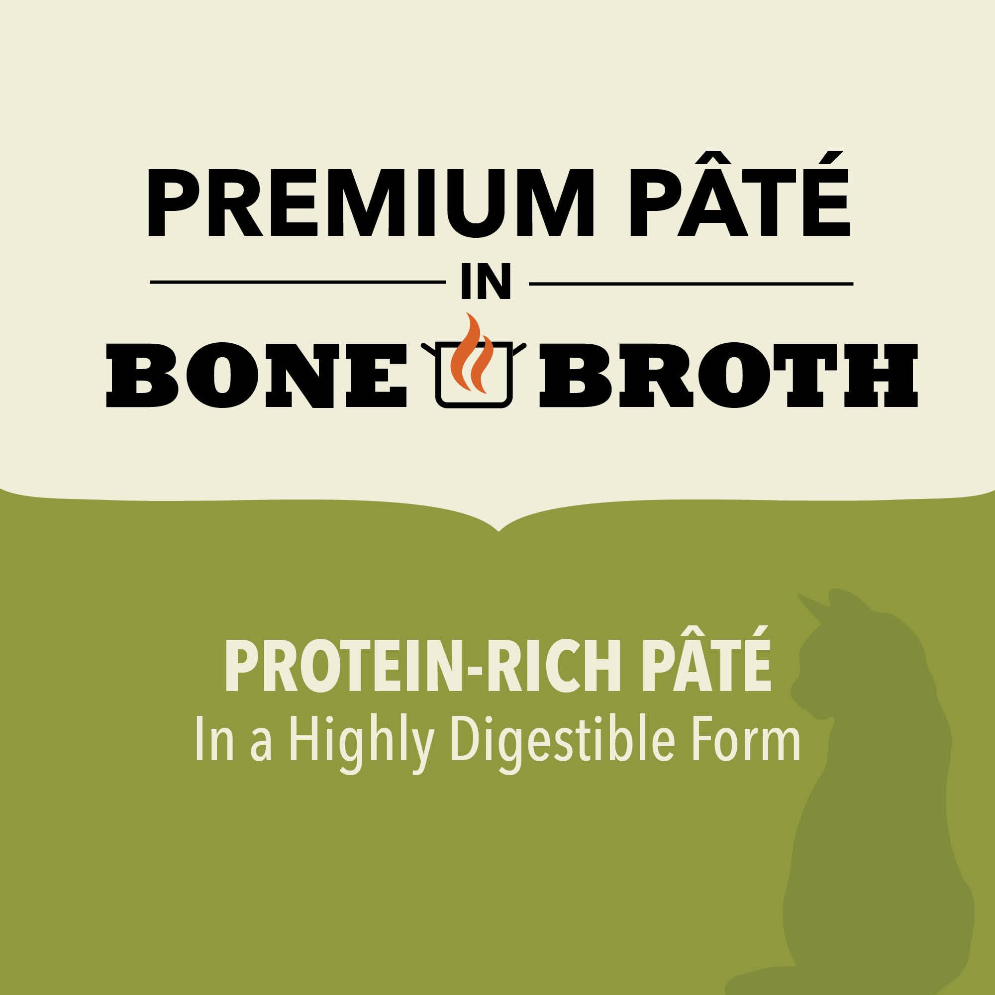 ACANA Premium Pate Lamb-kidney-chicken-broth image suggests nutrient-dense meal mix.
