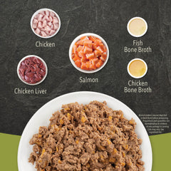 ACANA Premium PATE packaging highlights grain-free formulation for customers seeking grain-free meals.