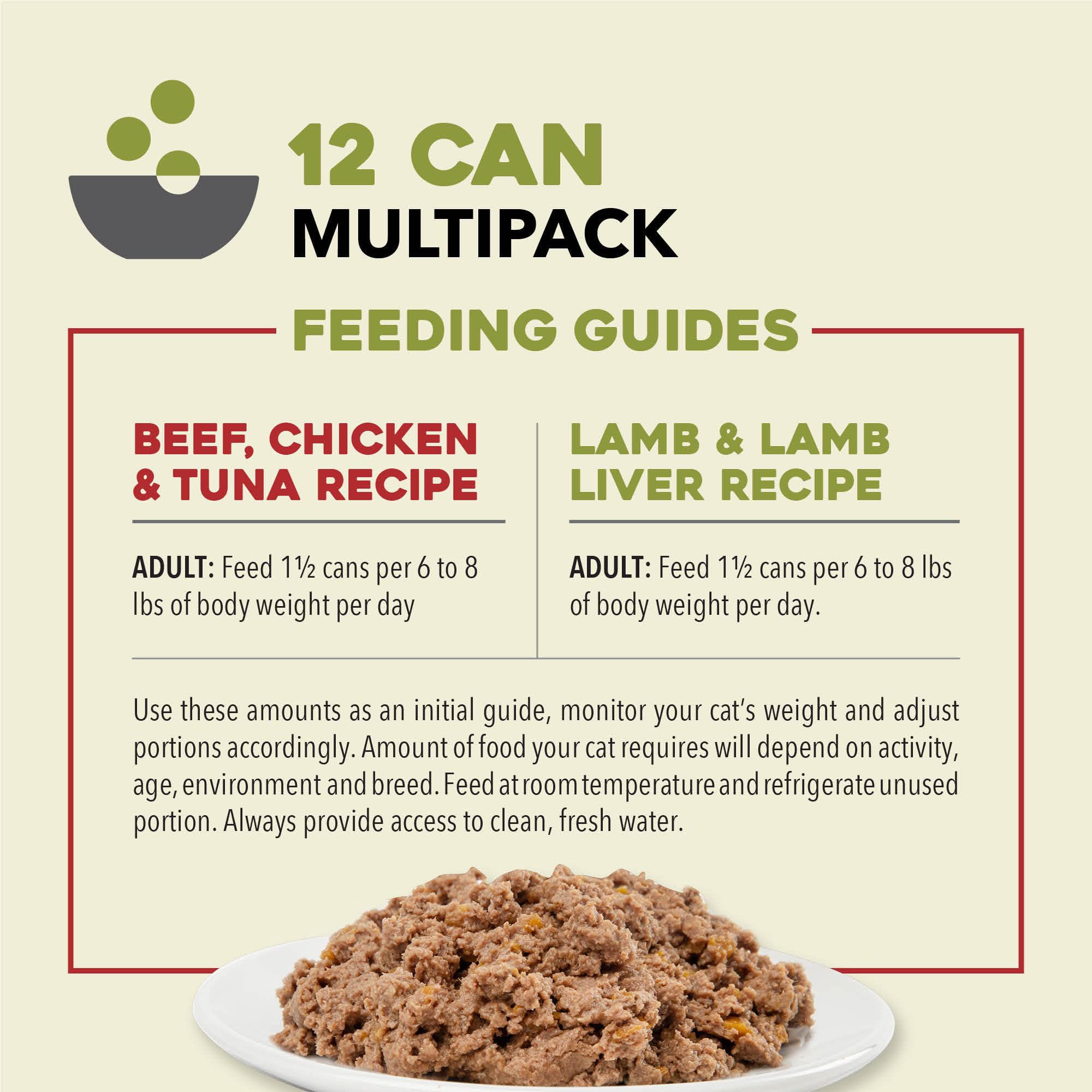 12-count ACANA pack label emphasizes value and easy stocking.