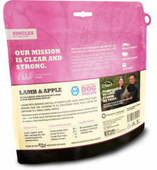 ACANA Lamb and Apple freeze-dried treats, three-ingredient recipe with protein-rich flavor.