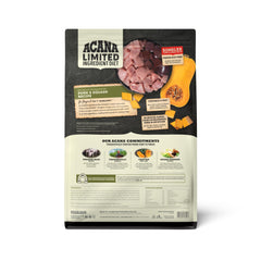 ACANA Singles Pork & Squash bag side view with 4.5 lb packaging