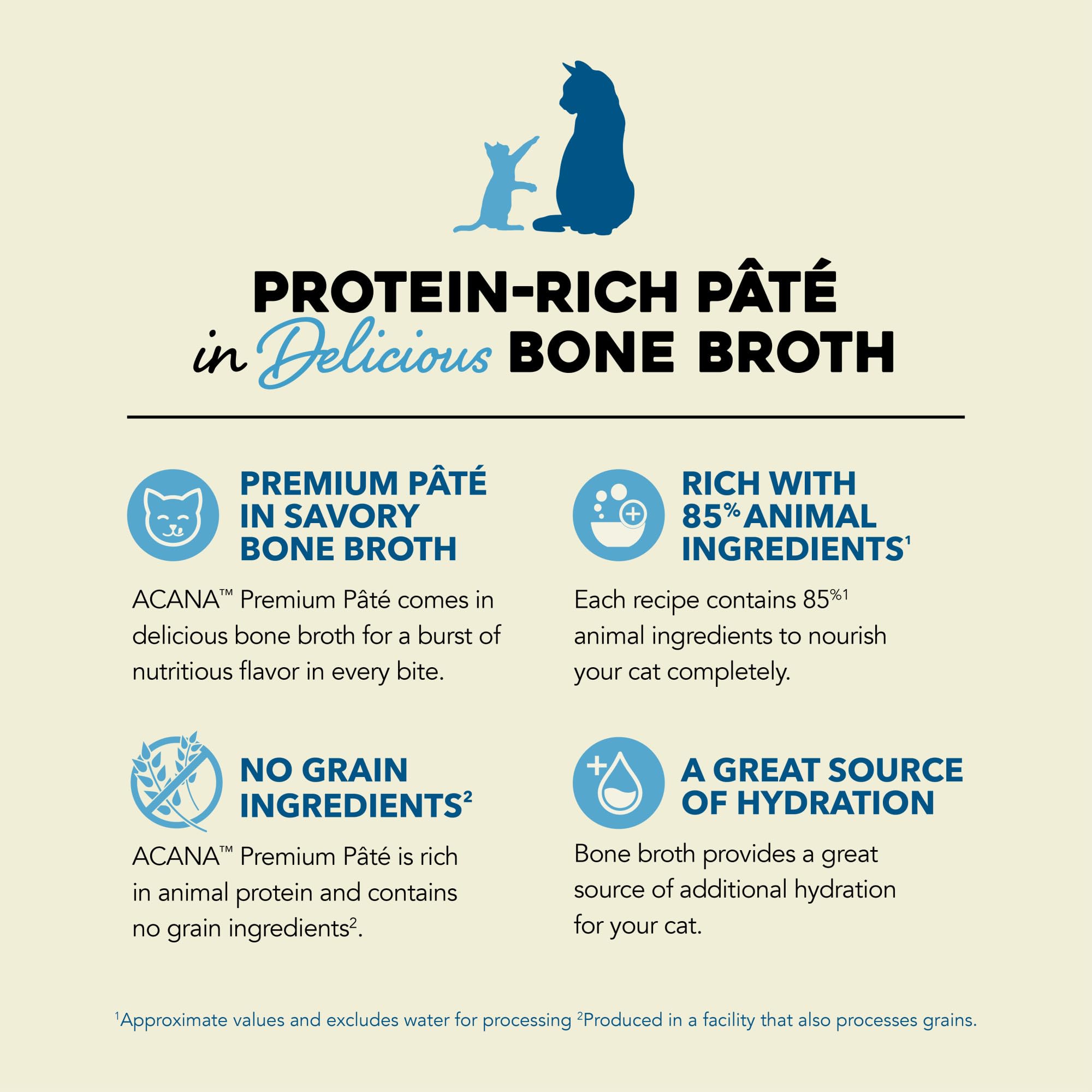 ACANA Surf and Turf bone broth pours into a bowl showing hydration.
