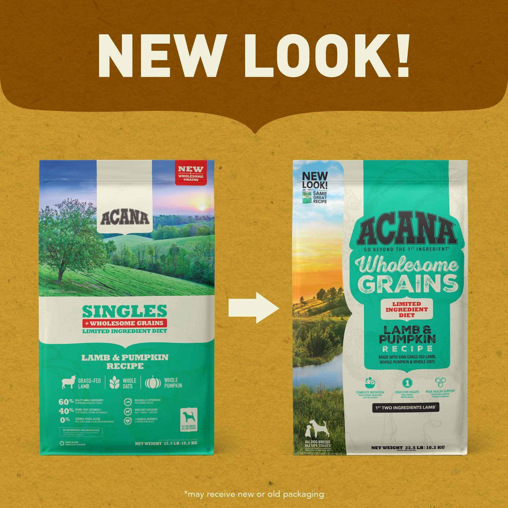 ACANA vitamin E immune-support label emphasizes added protection for daily wellness.