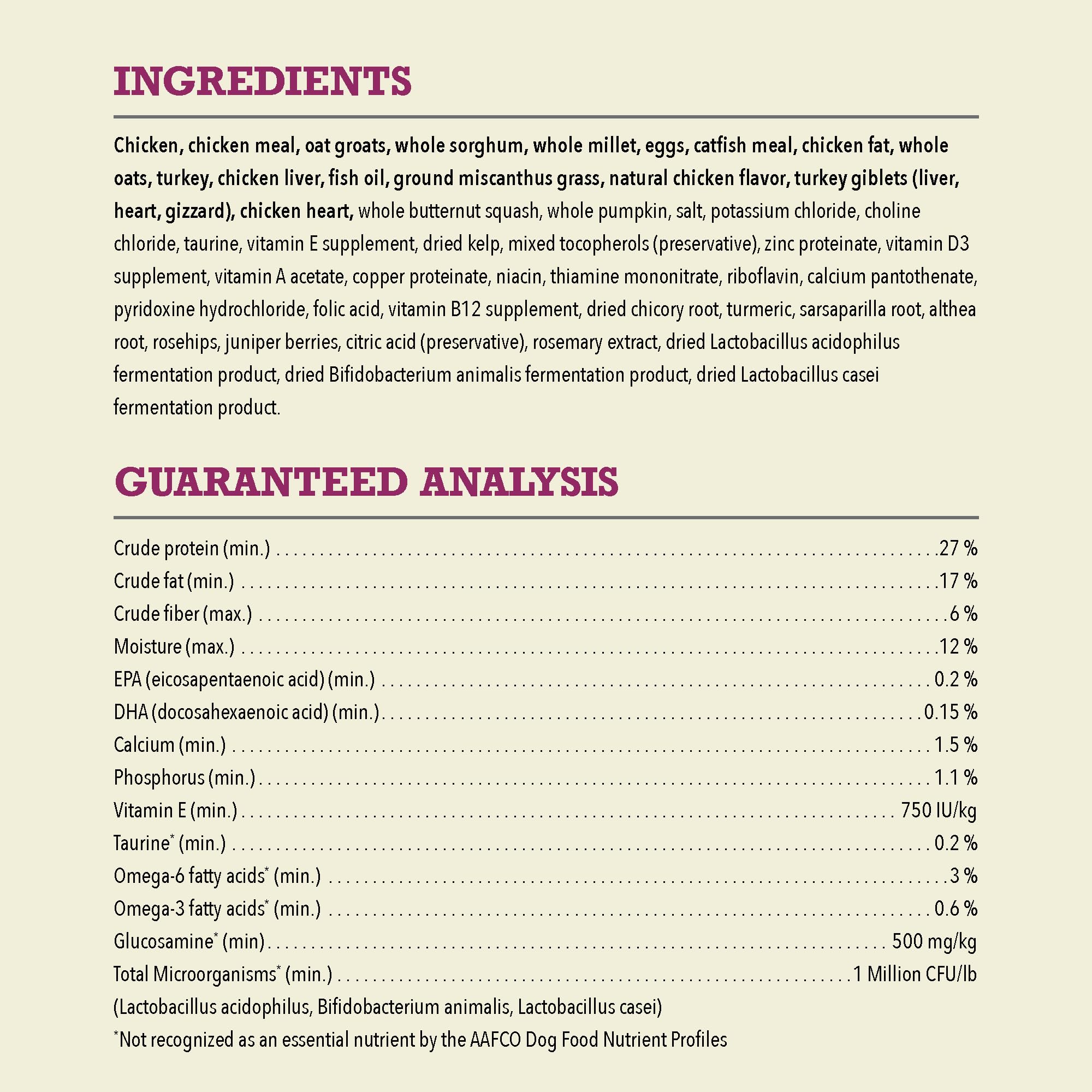 ACANA prebiotics and probiotics aid digestion for dogs