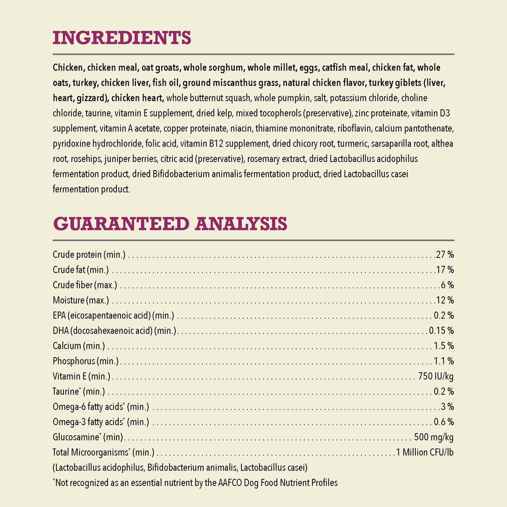 ACANA prebiotics and probiotics aid digestion for dogs