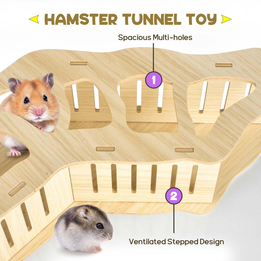 AccEncyc easy-install hamster toy enables quick setup.