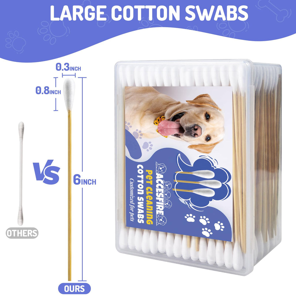 Accesfire absorbent swabs for applying cleaners or salves to paws