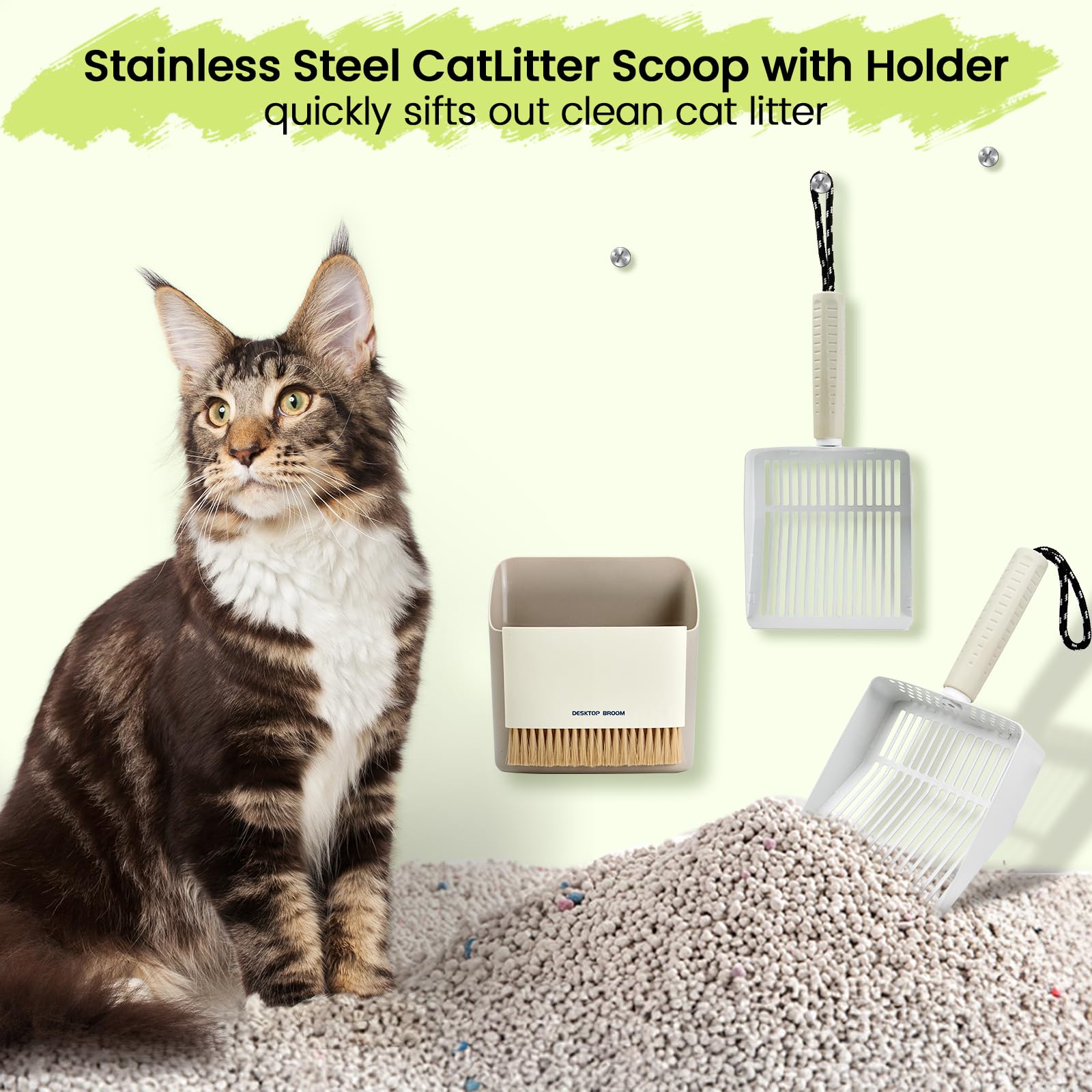 Accesfire deep, wide slots speed up sifting and dust reduction.