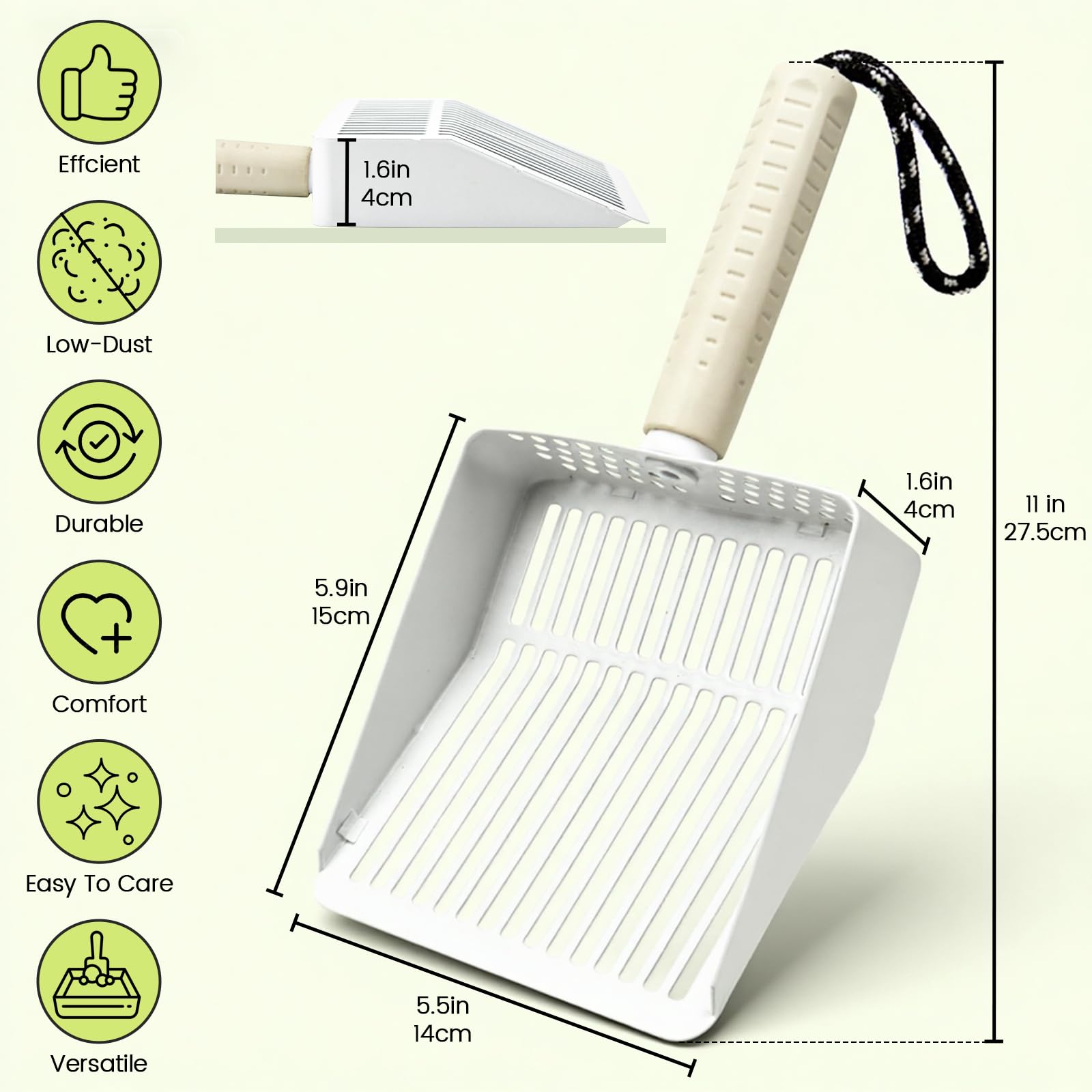 Accesfire portable litter broom and dustpan set for fast cleanup.
