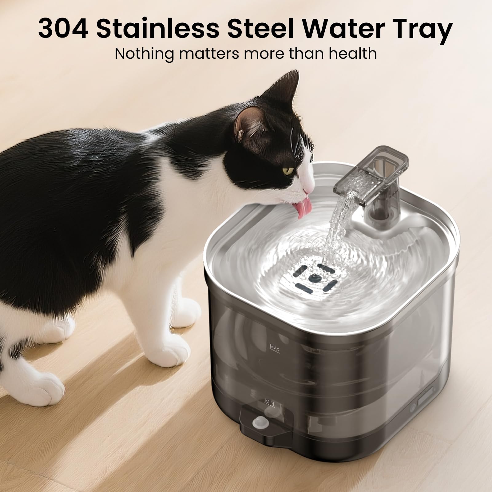Accokids 68oz capacity suits households with several cats