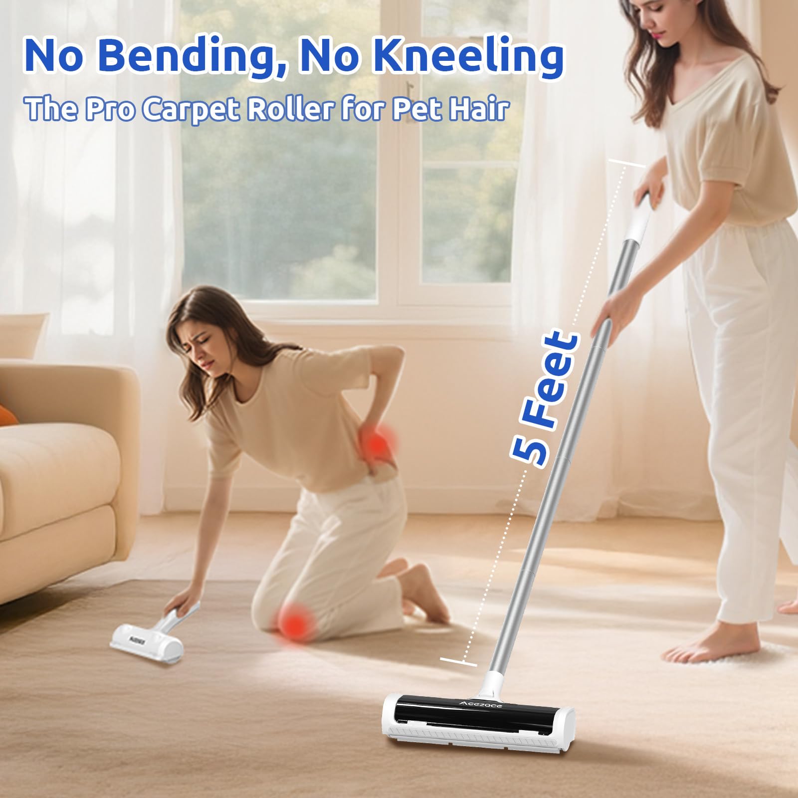 ACE2ACE A3 Pro demonstrates deep-clean performance on high-traffic carpet fibers
