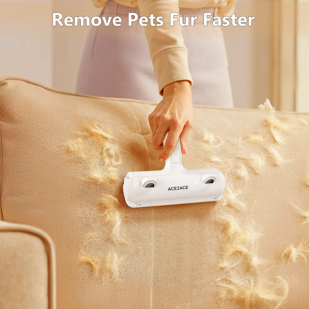ACE2ACE self-cleaning brush for pet hair removal