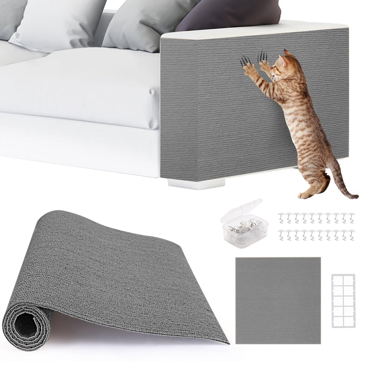 ACEDIGI 2Pack large mat protects walls and furniture with a durable, trim-friendly surface