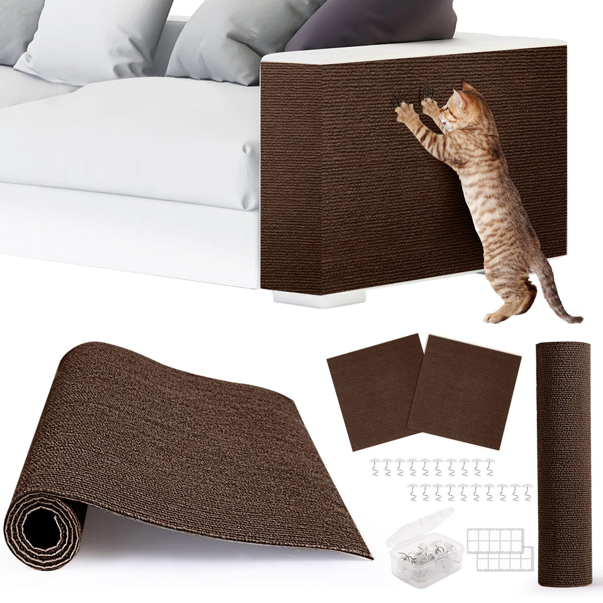 ACEDIGI 4-pack mats laid out for easy setup and furniture protection.