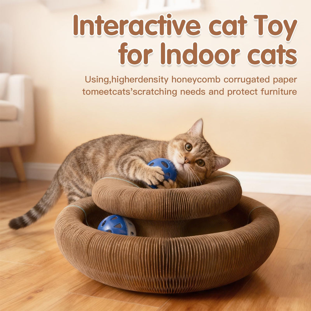ACEDIGI bell ball action adds interactive sound to stimulate hunting instincts.