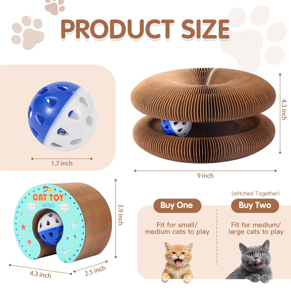 ACEDIGI eco-friendly cardboard surface ensures safe, durable scratching.