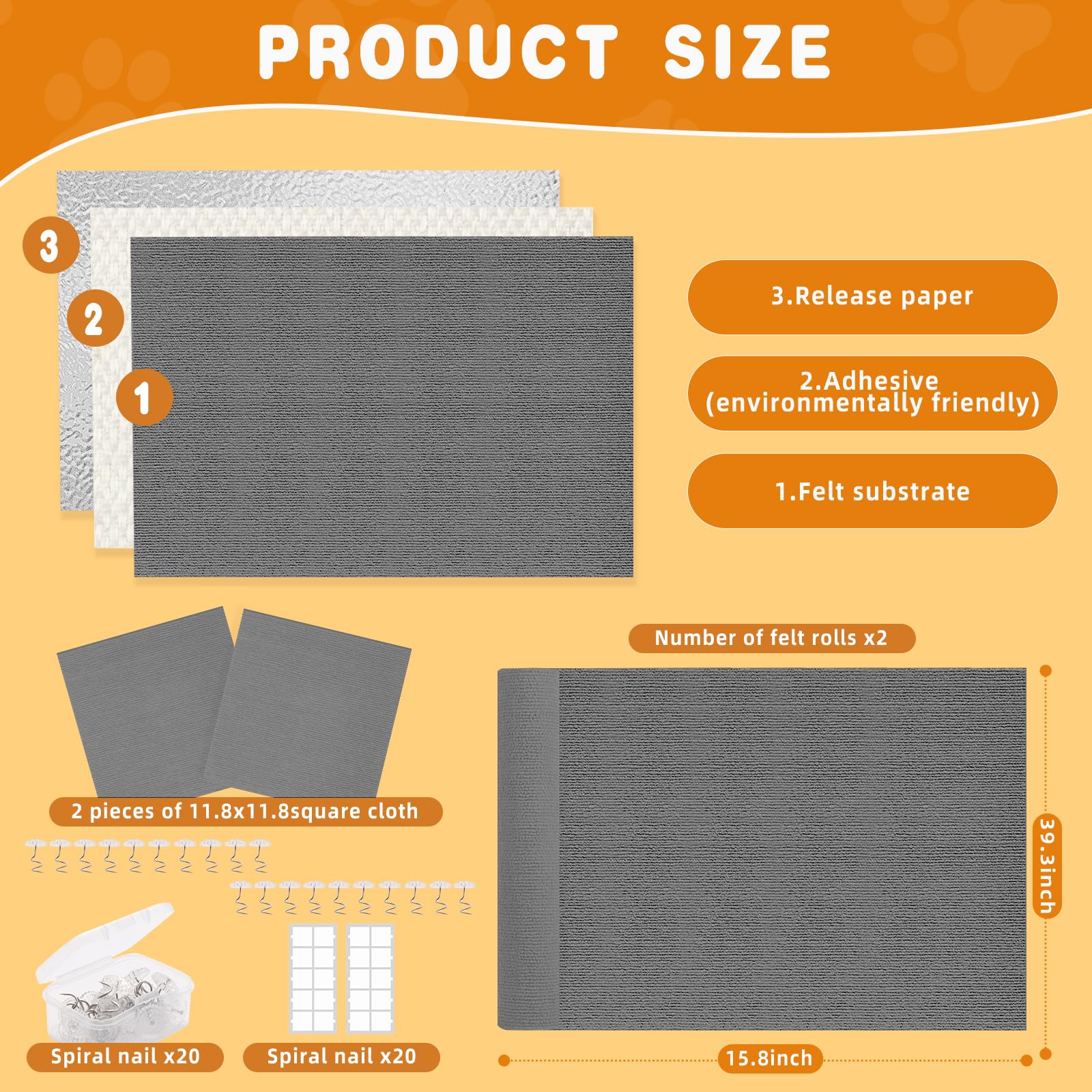 ACEDIGI eco-friendly felt material with textured grooves