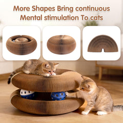 ACEDIGI foldable scratch pad provides cozy kneading and nap-time stretch for cats.