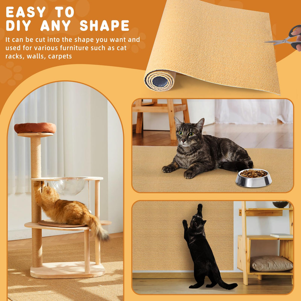 ACEDIGI square mats scratch protector for sofas and cat trees