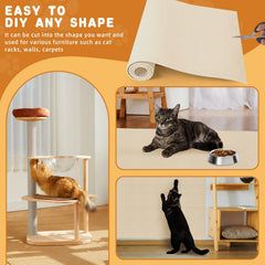 ACEDIGI square protector mat on sofa provides instant scratch relief