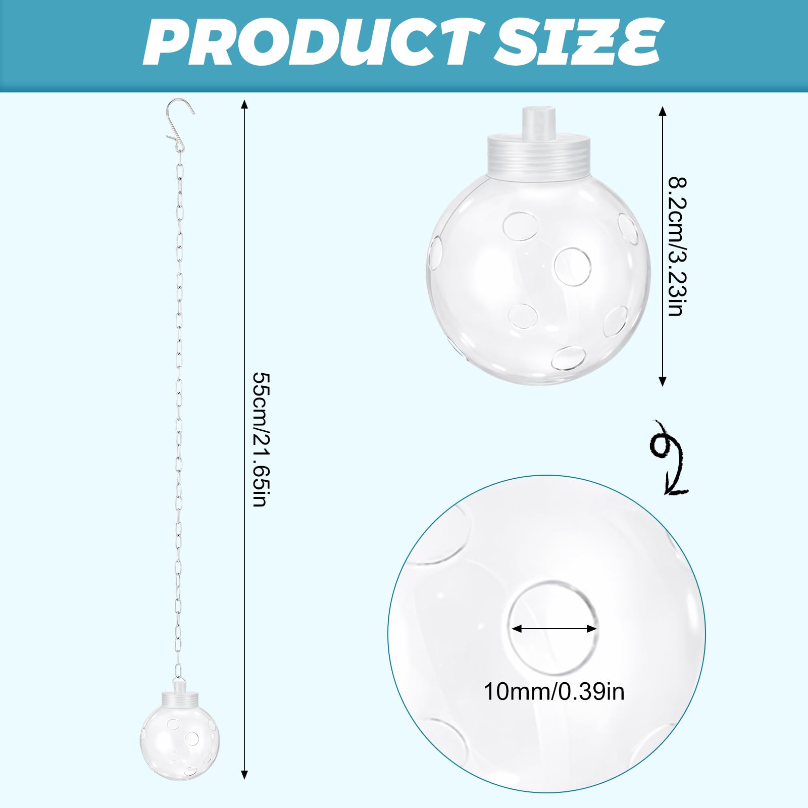 Acellegic hanging chain tether enables secure coop placement