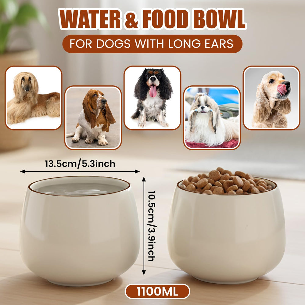 Acellegic no-spill design bowl prevents spills while your large dog eats.