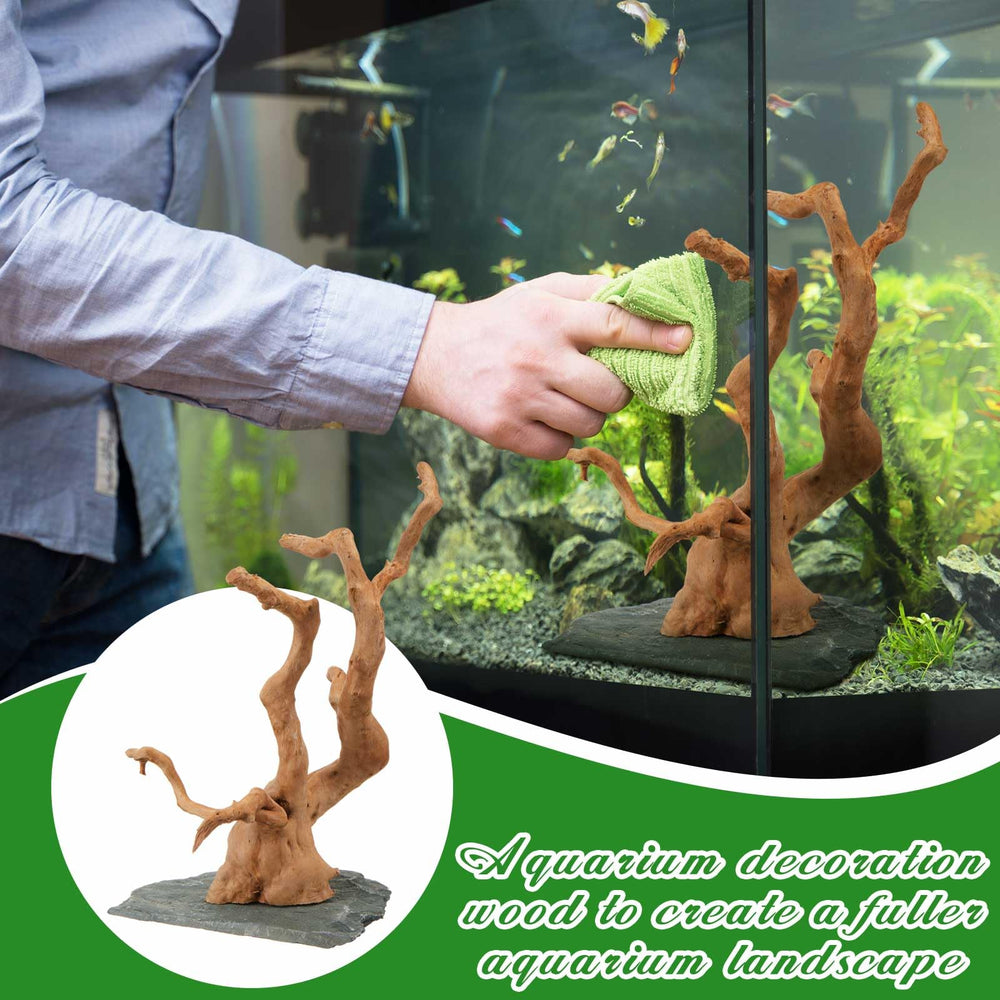 AceOrbit natural spider wood enhances aquascapes with varied shapes for engaging pet habitats.