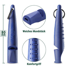 ACME Alpha 211.5 Baltic Blue ergonomic grip close-up shows comfortable handling.