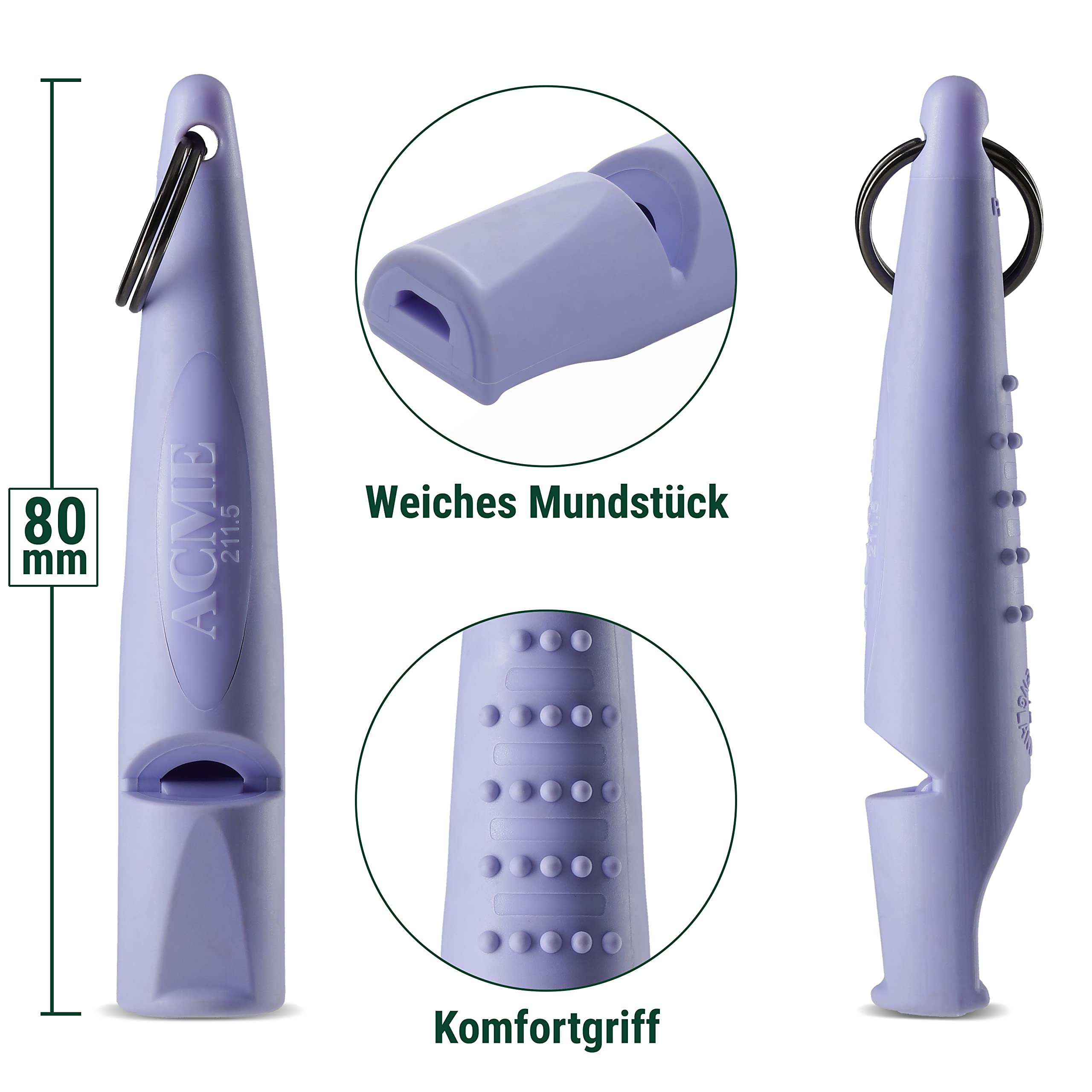ACME Alpha 211.5 whistle ergonomic grip for comfortable handling